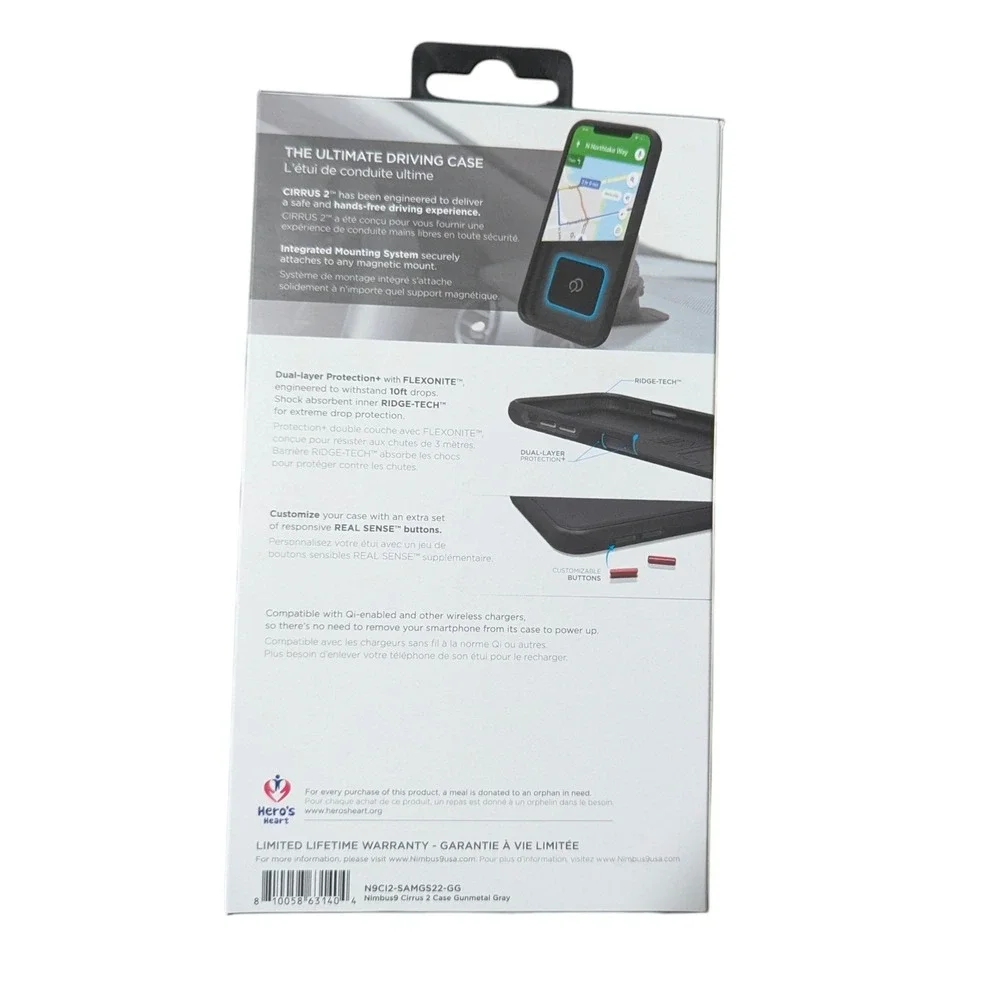 G7. Nimbus9 Cirrus 2 Case for Samsung Galaxy‎ S22 5G Gray See Description